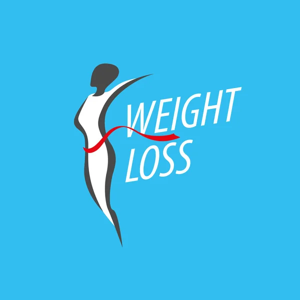 Weight loss logo — Stock Vector