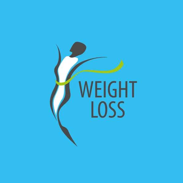 Logo penurunan berat badan - Stok Vektor