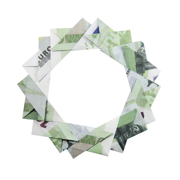 Noel çelenk origami — Stok fotoğraf