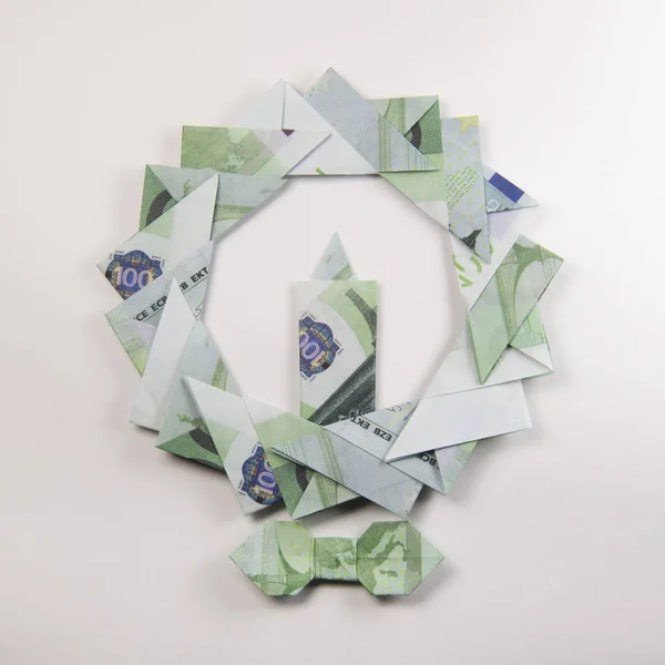 Guirnalda de Navidad origami — Foto de Stock