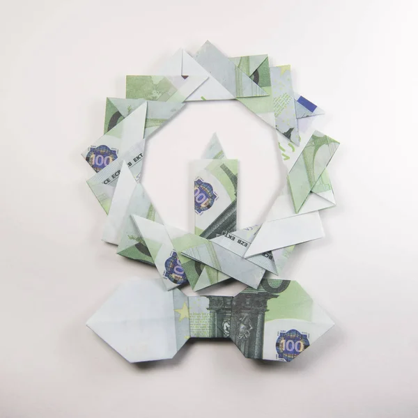 Guirnalda de Navidad origami — Foto de Stock