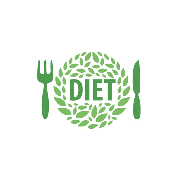 Vector logo for diet — Stock Vector