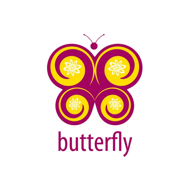 Logo vector mariposa — Vector de stock