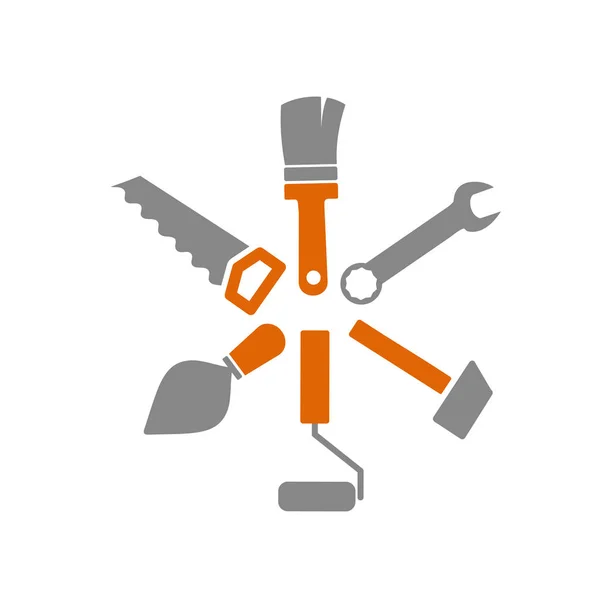 Векторный логотип для ремонта — стоковый вектор