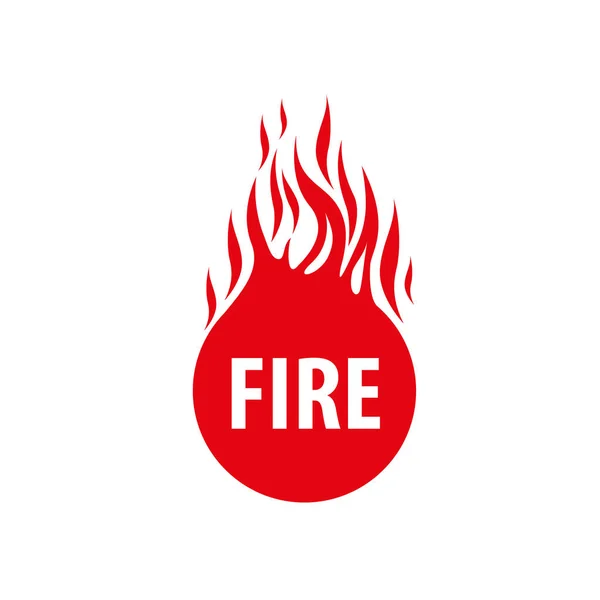 火のベクトルのロゴ — ストックベクタ