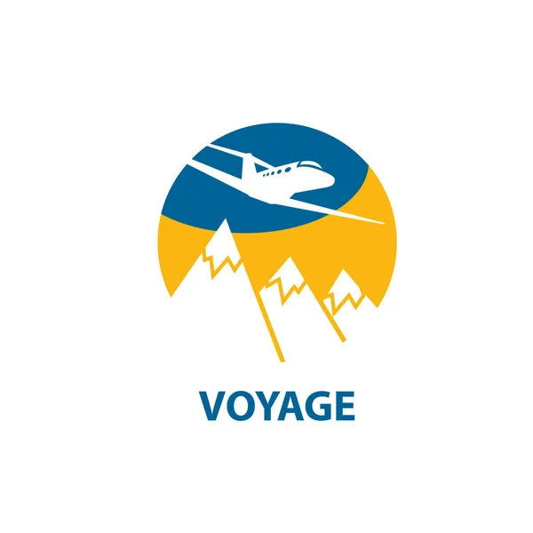 Logotipo de viagem aérea — Vetor de Stock