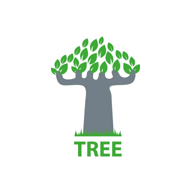 Arbre logo vectoriel — Image vectorielle