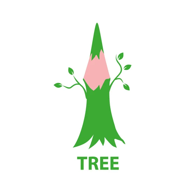 Arbre logo vectoriel — Image vectorielle