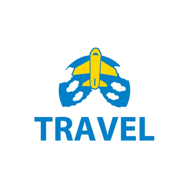Logo de voyage aérien — Image vectorielle