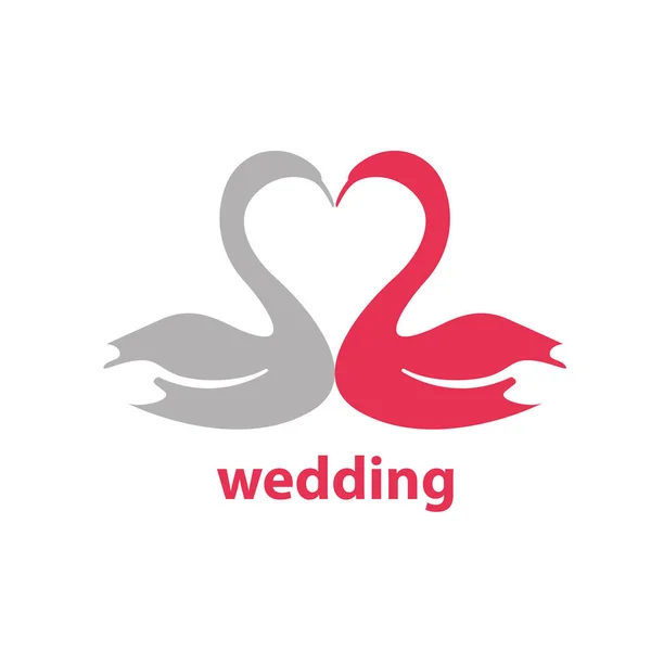 Logotipo del vector para boda — Vector de stock