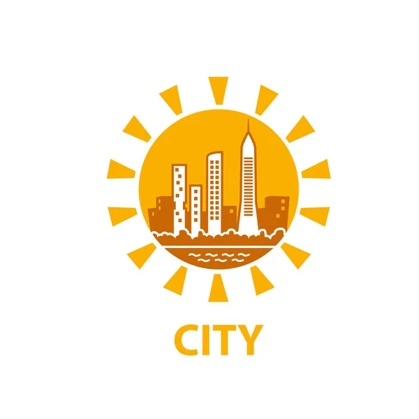 Vektor Logo Stadt — Stockvektor