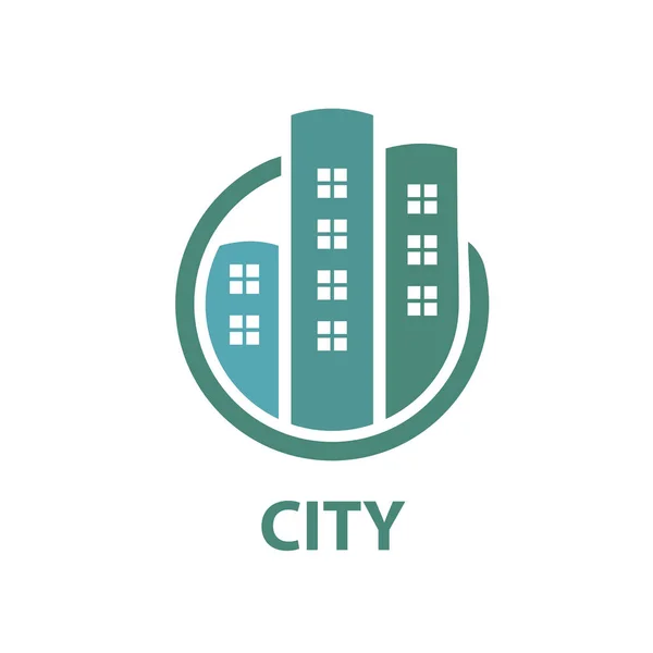 Vector logo city — Stock Vector