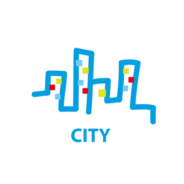 Vetor logotipo cidade — Vetor de Stock