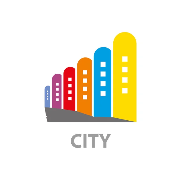 Vector logo city — Stock Vector