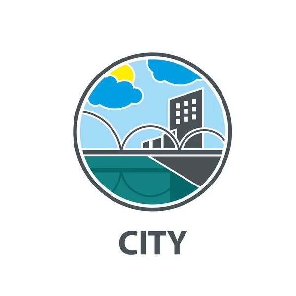 Векторный логотип города — стоковый вектор