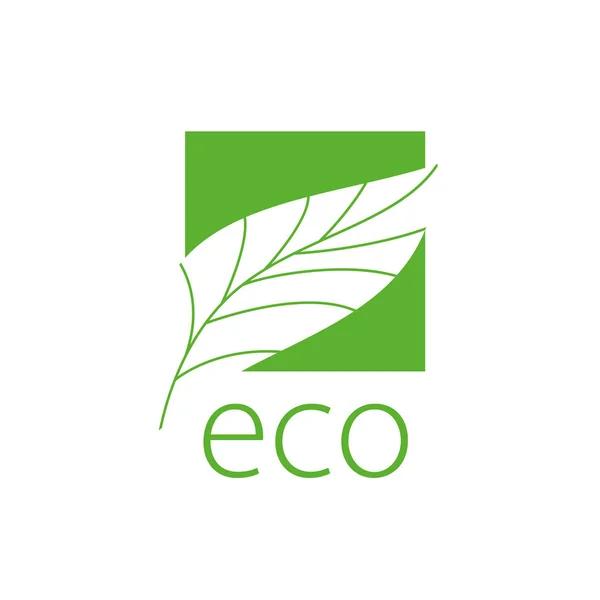 Vector logo eco — Vector de stock