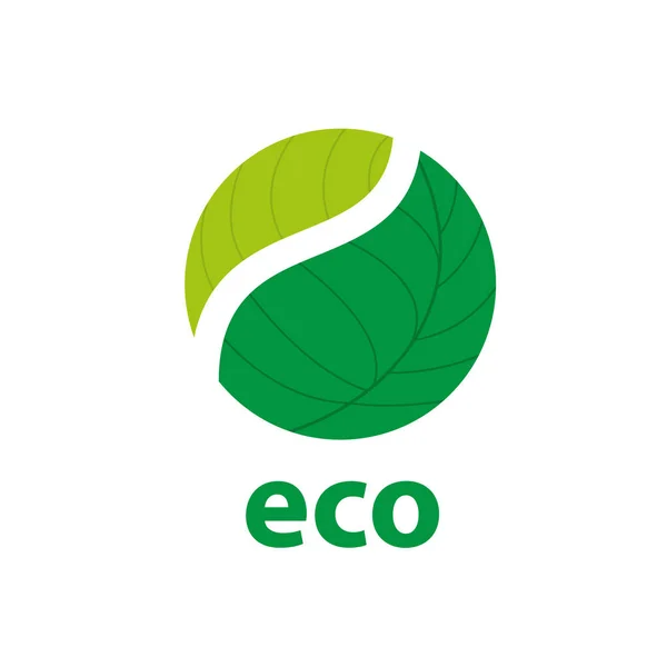 Vector logo eco — Vector de stock