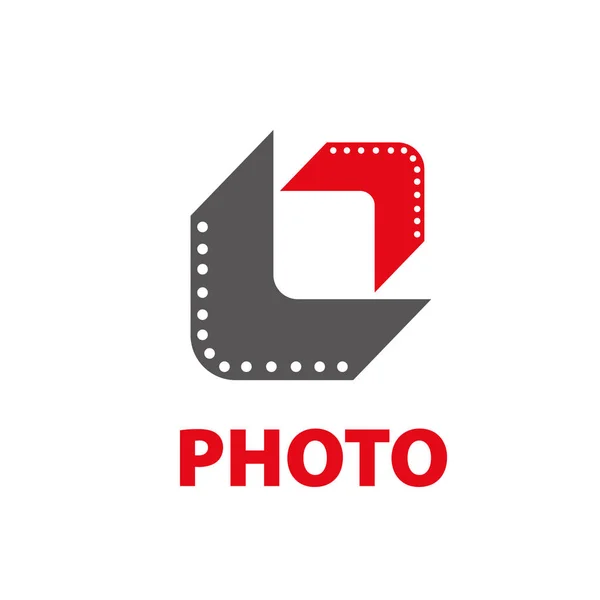 Vektör logo fotoğraf makinesi — Stok Vektör