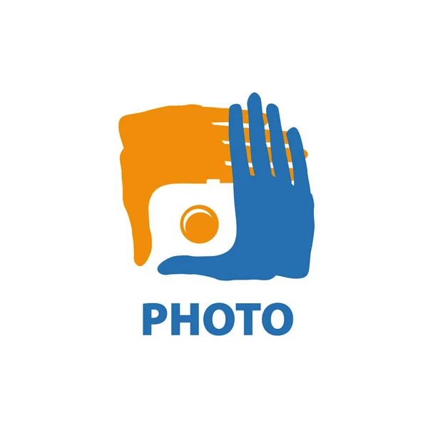 Vektör logo fotoğraf makinesi — Stok Vektör