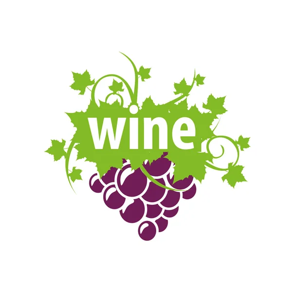 Vector logo vino — Vector de stock