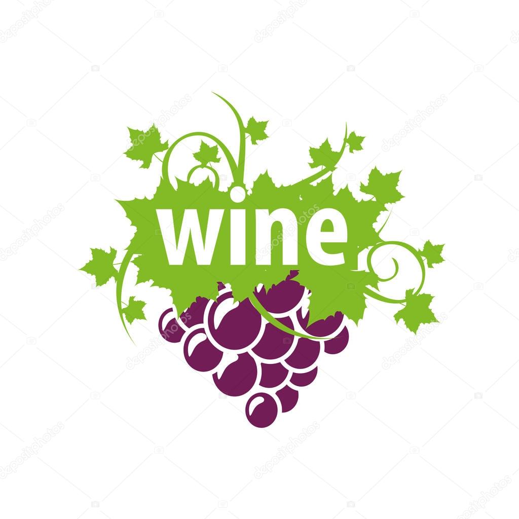 Logo design template wine. Vector illustration of icon