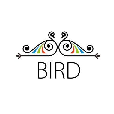 Vektör kuş logosu