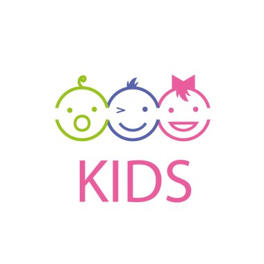 vektör logo çocuklar