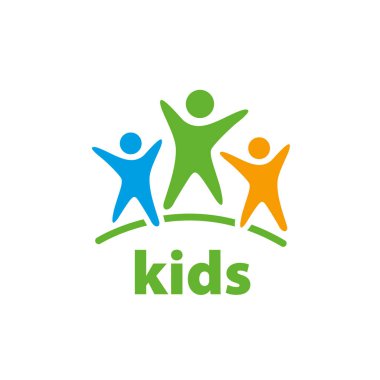 vektör logo çocuklar