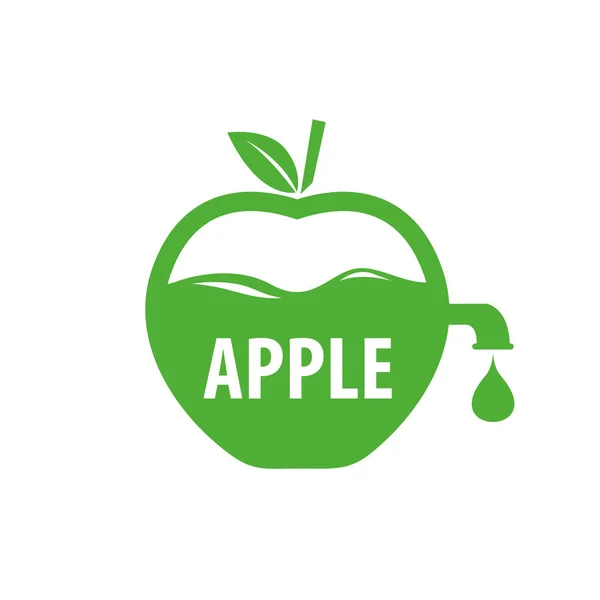 Vektör logosu apple — Stok Vektör