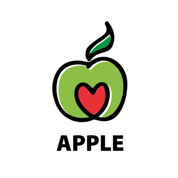 Logotipo do vetor maçã — Vetor de Stock