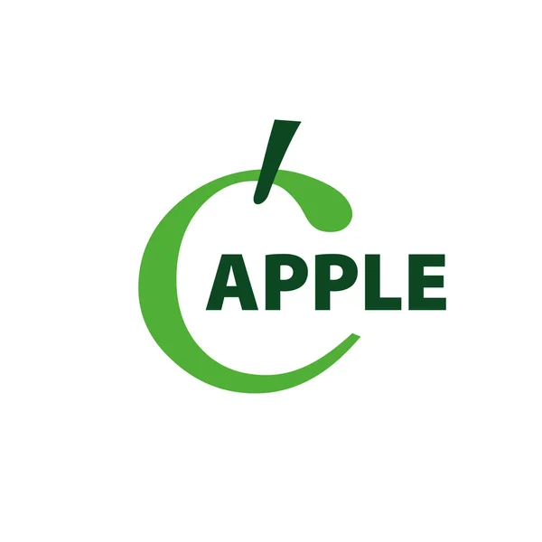 Vektör logosu apple — Stok Vektör