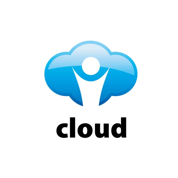 Logo vectoriel nuage — Image vectorielle