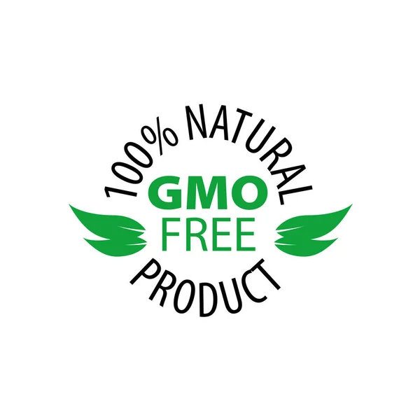 Logo vettoriale senza OGM — Vettoriale Stock