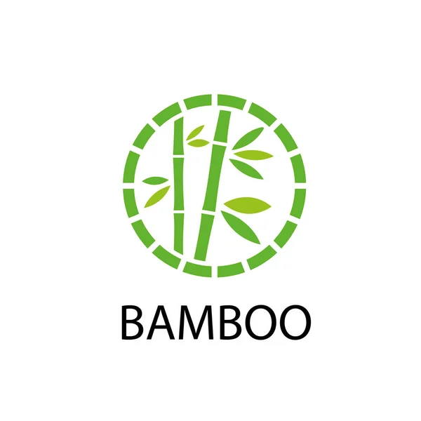 Logotipo do vetor bambu — Vetor de Stock