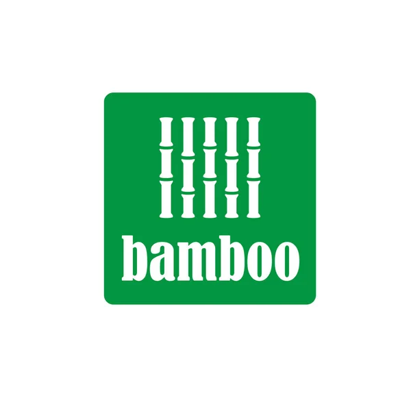 Vektorové logo bambus — Stockový vektor