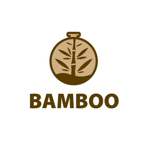 Vector logo bambú — Archivo Imágenes Vectoriales