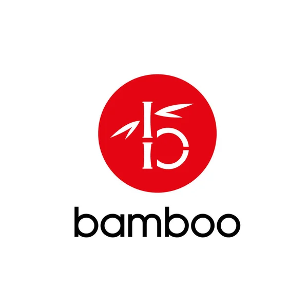 Logo vectoriel bambou — Image vectorielle