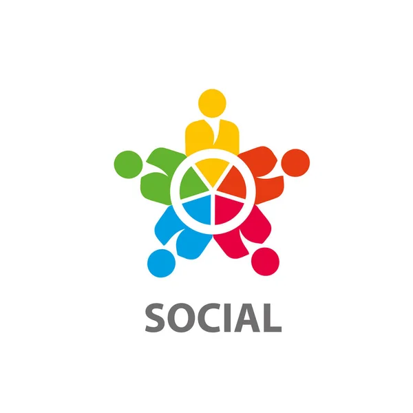 Logo vectoriel social — Image vectorielle