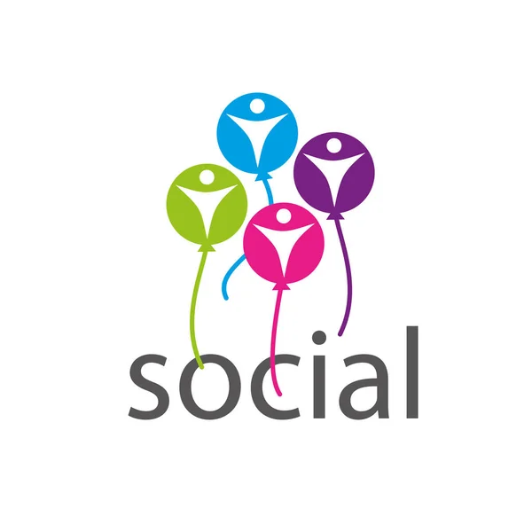 Logo vectoriel social — Image vectorielle