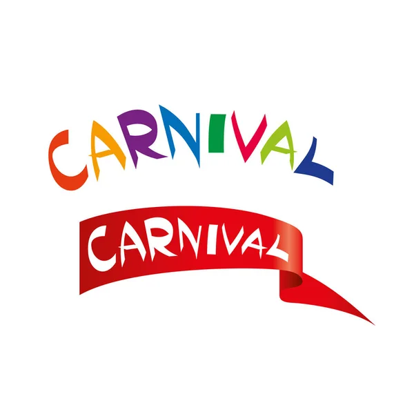 Vetor logotipo carnaval —  Vetores de Stock