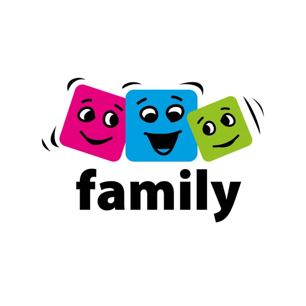 Vektor logo familj — Stock vektor