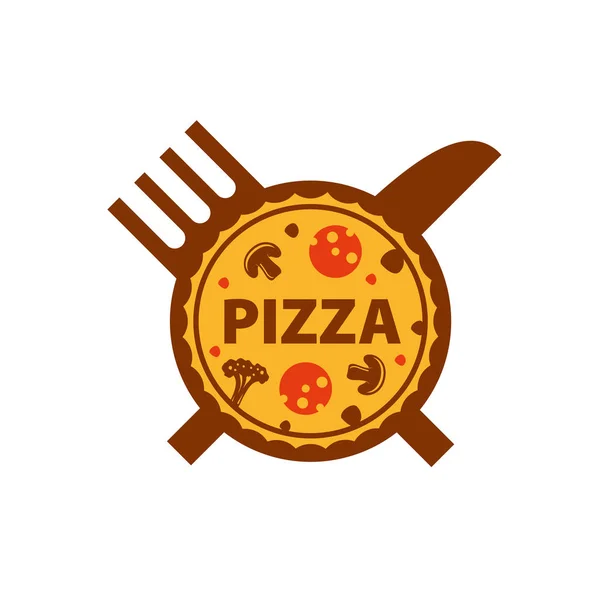 Wektor logo pizza — Wektor stockowy