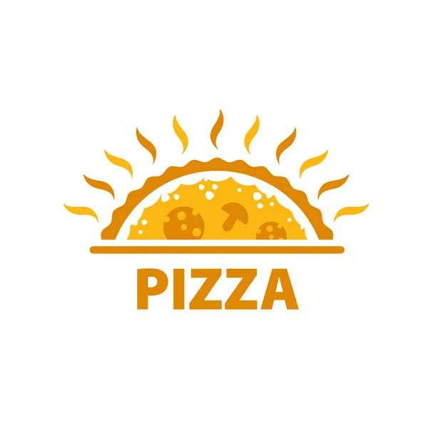 Vetor logotipo pizza —  Vetores de Stock