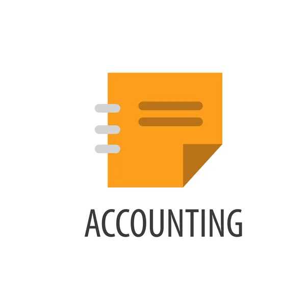Vector logo contabilidad — Vector de stock