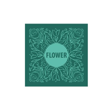 vektör logo çiçek