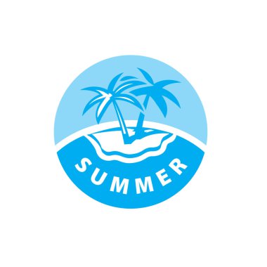 vektör logo beach