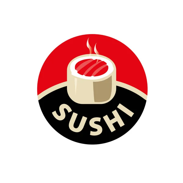 ベクトルのロゴの寿司 — ストックベクタ