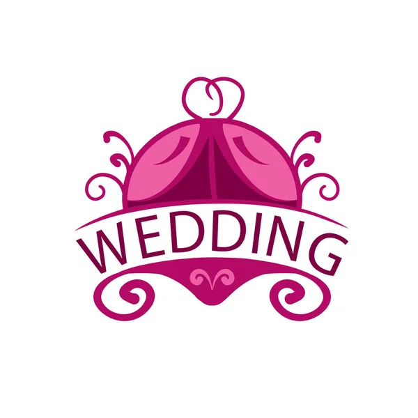 Logotipo del vector para boda — Vector de stock