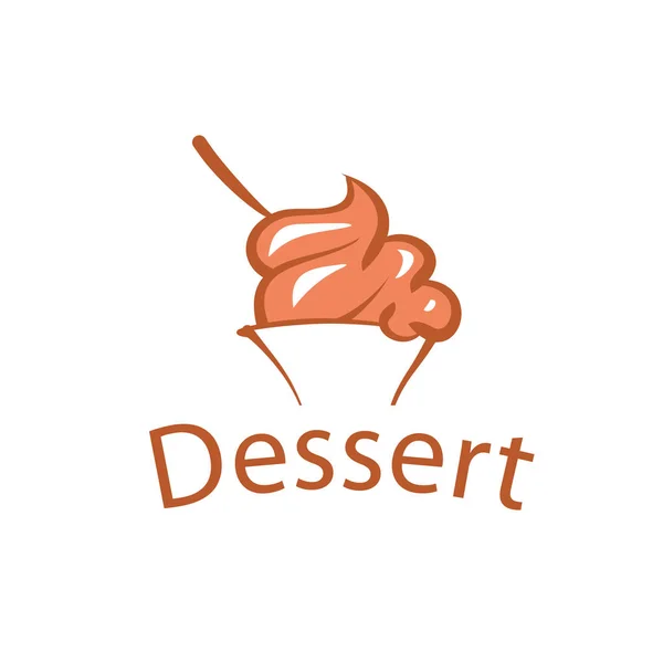 Blomma vektor dessert — Stock vektor