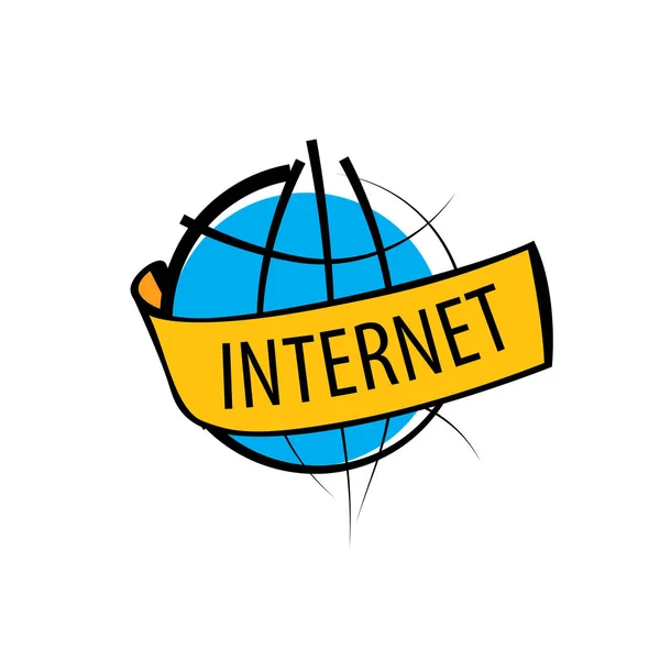 Vektor logotypen internet — Stock vektor
